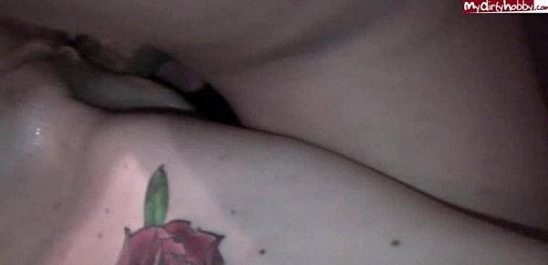  Miss-Airbag Von 2 Kerlen Anal gefickt und auf die Titten gespritzt